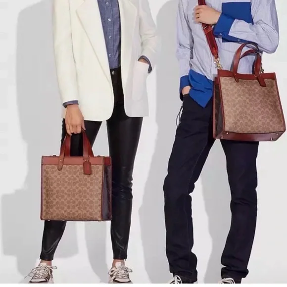 Field Carriage & Signature Coated Canvas Tote - Picture 8 of 8